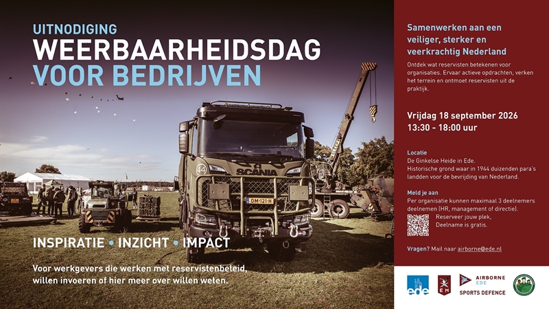 Weerbaarheidsdag voor bedrijven - Airborne Ede 2026